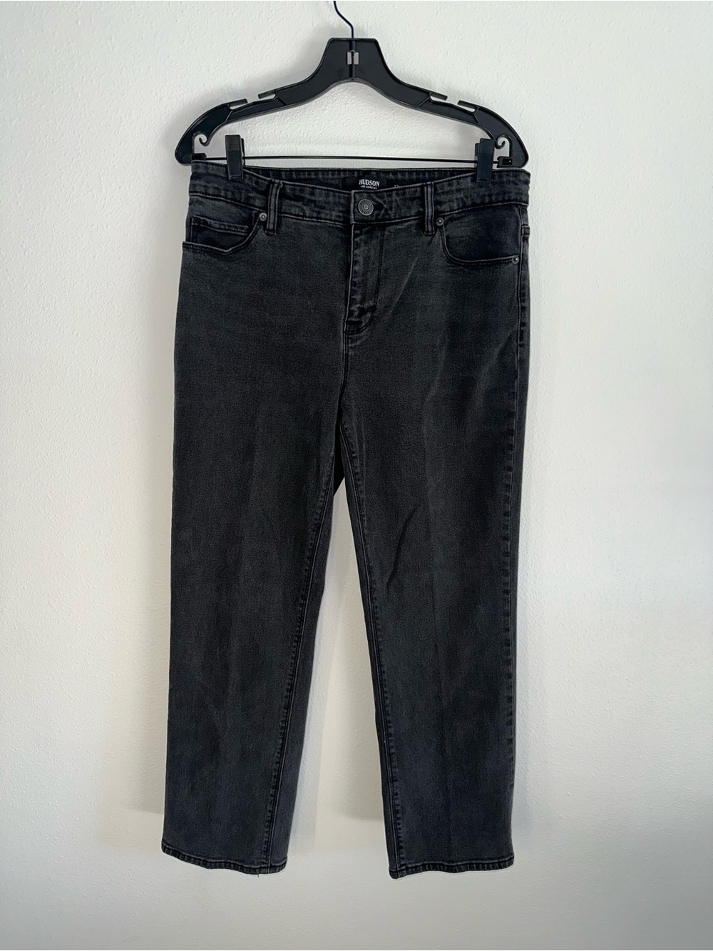 Hudson Jeans Women's Straight-Leg Jeans in Black Wash